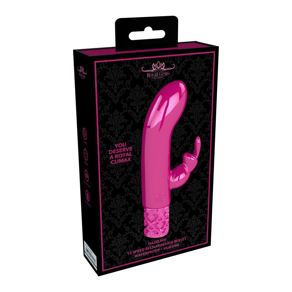 Dazzling Rechargeable Rabbit Bullet Pink