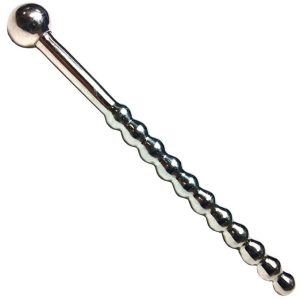 Rouge 10cm Stainless Steel Beaded Urethral Sound
