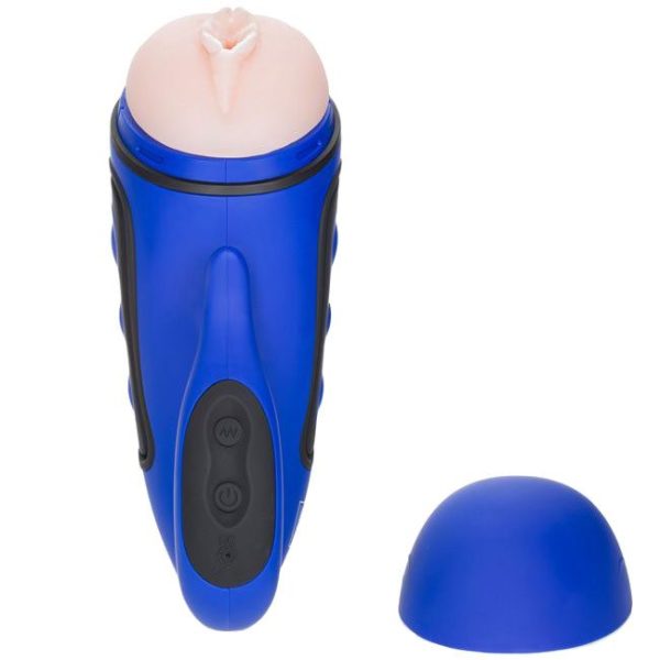 Apollo Alpha Stroker 2 Rechargeable Blue Masturbator - Image 4