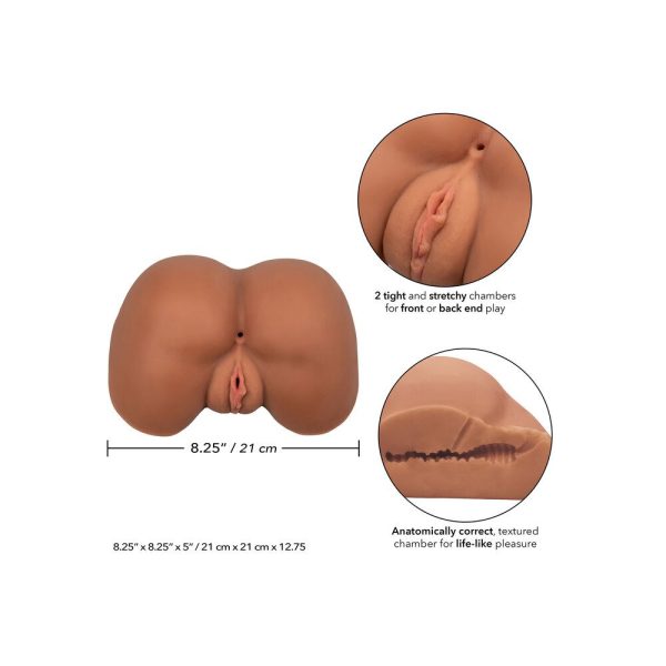 Stroke It Life Size Ass Flesh Brown - Image 3