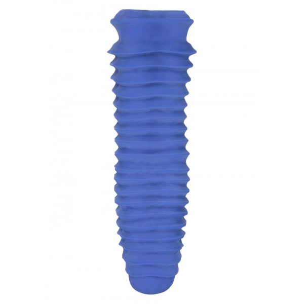 Apollo Stroker Closed End Textured Masturbator Blue - Image 2