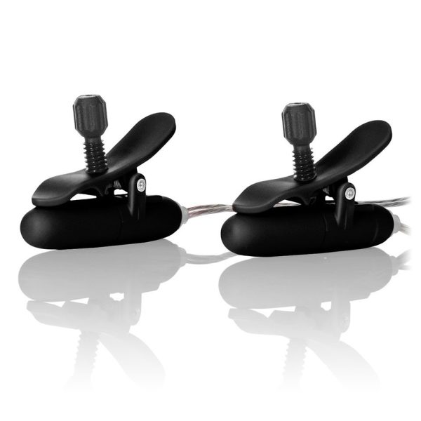 Heated Vibrating Nipple Teasers Black - Image 2