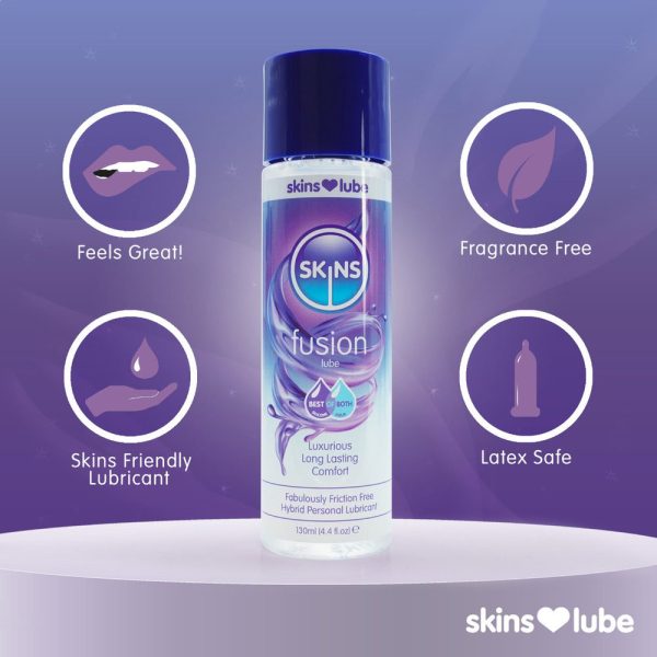 Skins Fusion Hybrid Silicone And Waterbased Lubricant 130ml - Image 3