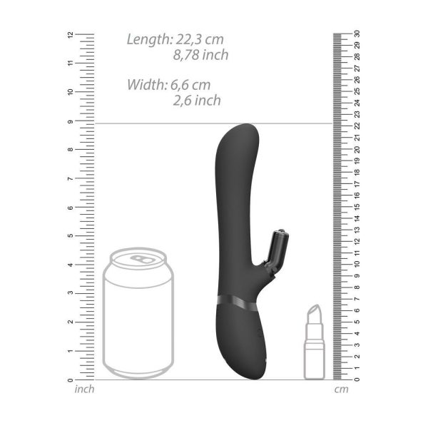 Double Action Interchangeable Rabbit Vibrator