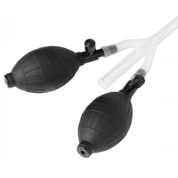 Clean Stream Silicone Inflatable Double Bulb Enema System - Image 2